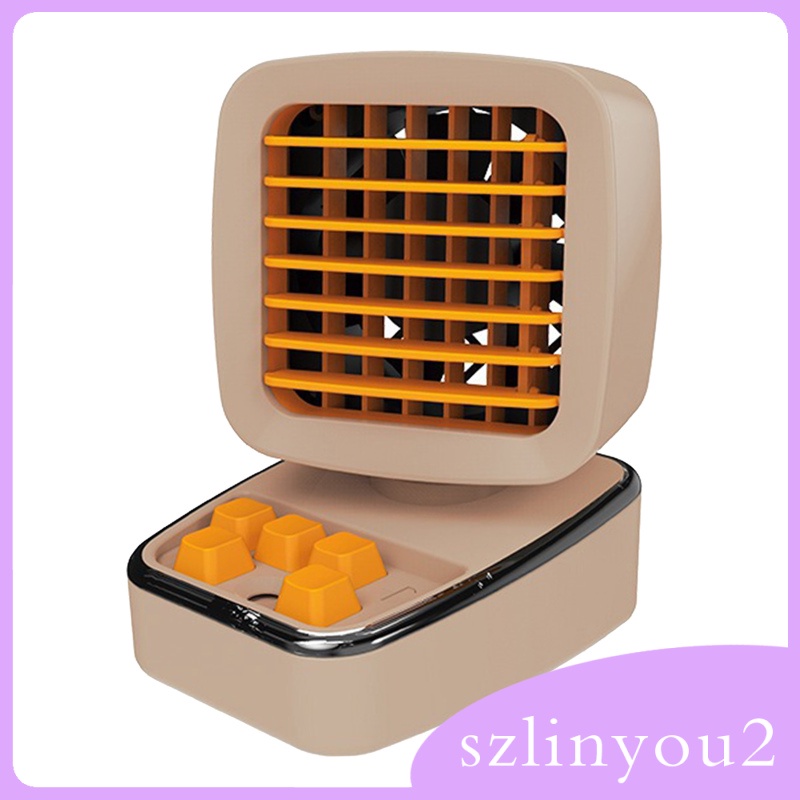 In Stock  Personal Tabletop Mini Air Cooler Fan Aromatherapy Fan for Home Office