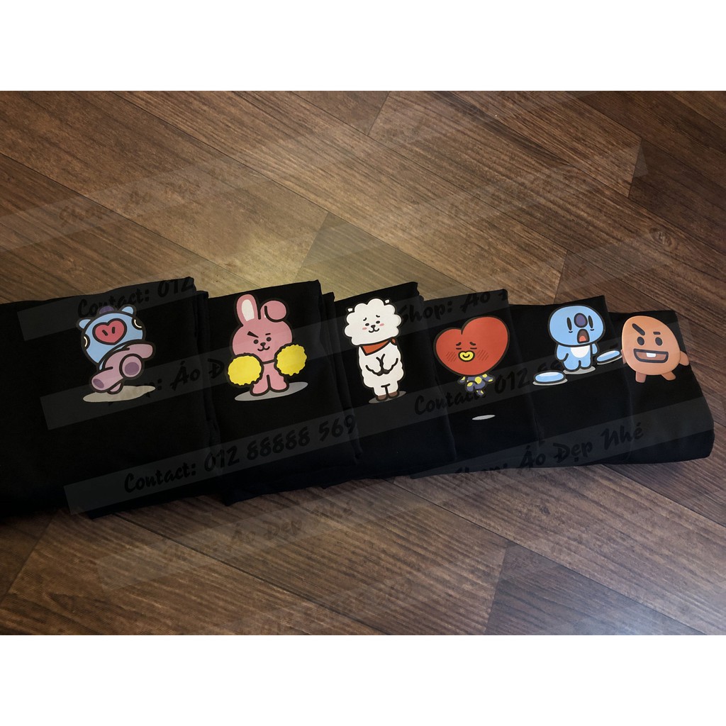 [ CÓ ẢNH THẬT ] Áo thun BTS BT21 đủ CHARACTER cotton 65% | BigBuy360 - bigbuy360.vn