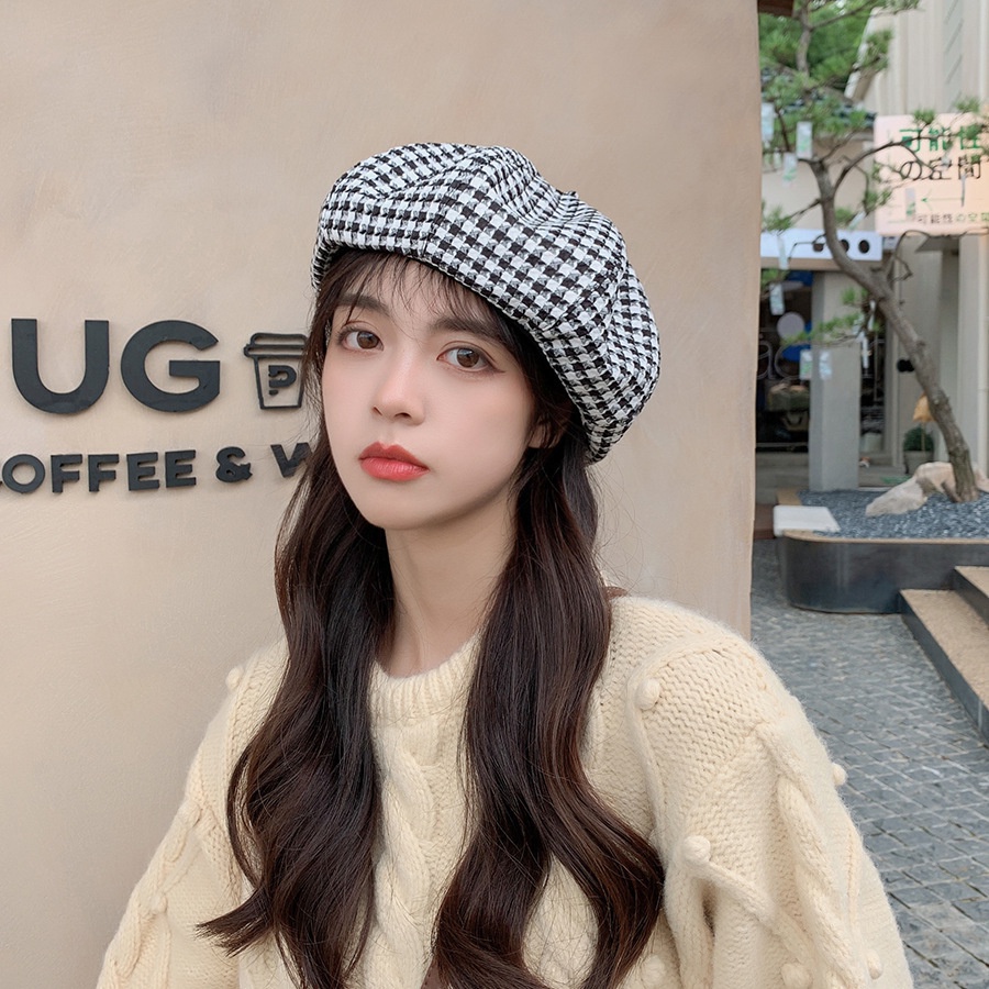 Mũ nồi họa sĩ thời trang thu đông phong cách Hàn Quốc cho bé