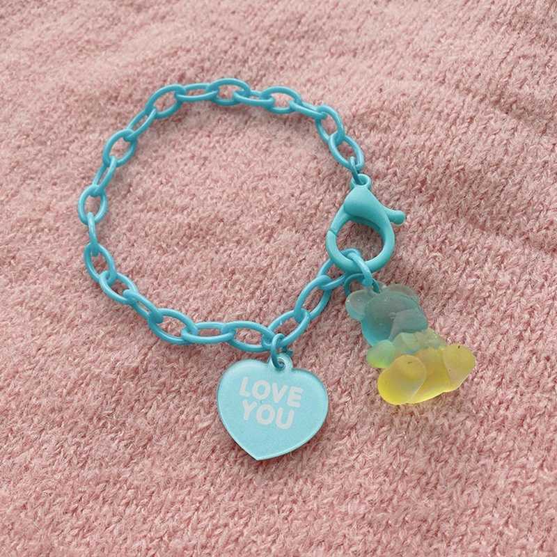 Vòng Tay Nhựa Hình Gấu Hoạt Hình Dễ Thương Cho Nữ