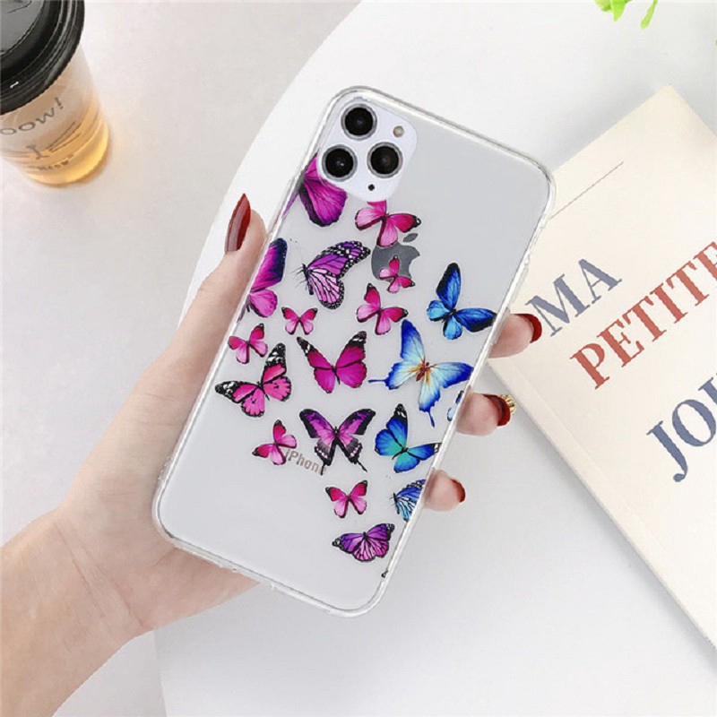 Ốp Điện Thoại Tpu Dẻo Trong Suốt Họa Tiết Hoạt Hình Gấu / Bướm Dễ Thương Cho Iphone 11 Pro X Xs Max Xr 6s 6 7 8 Plus Se 2020 | BigBuy360 - bigbuy360.vn
