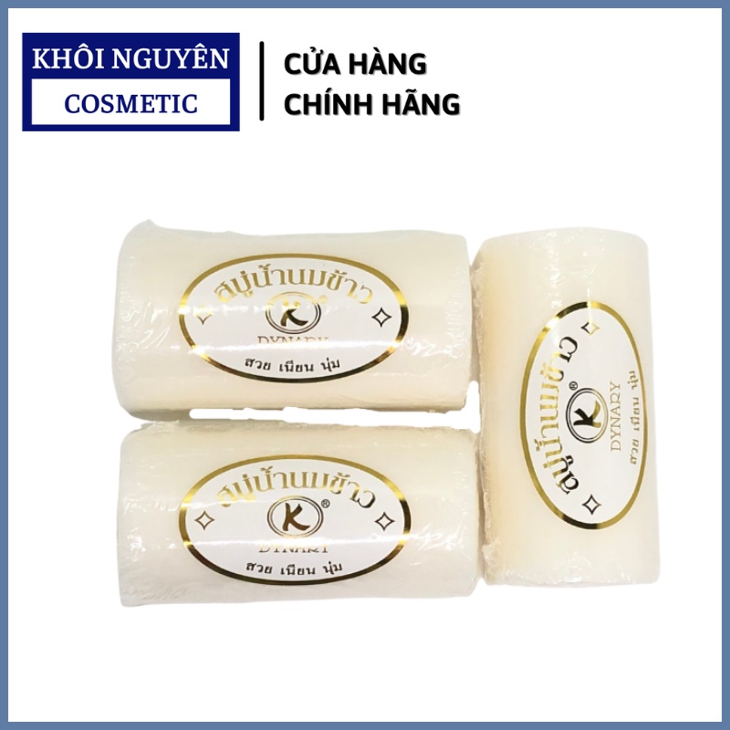 Combo12 Bánh Xà Phòng Sữa Gạo Thái Lan DYNARY Bánh Dài 1200g/ lốc 12 bánh