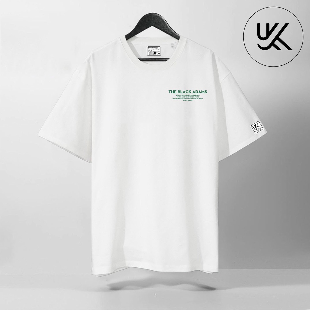 Áo thun tay lỡ The Black Adams, Áo thun unisex nam nữ form rộng oversize chất liệu Cotton