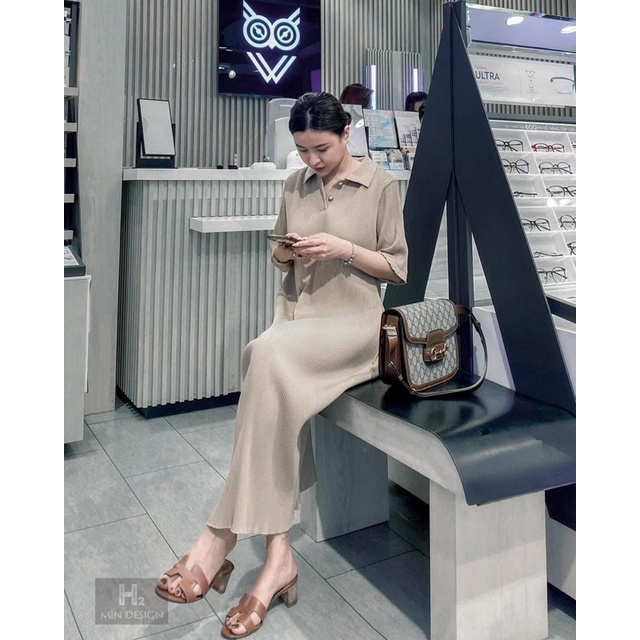 [223] [Hàng Đẹp] Váy Dập Ly Dáng Suông Cổ Đức 7 Màu Siêu Xinh Có Ảnh Thật Kèm Video | BigBuy360 - bigbuy360.vn