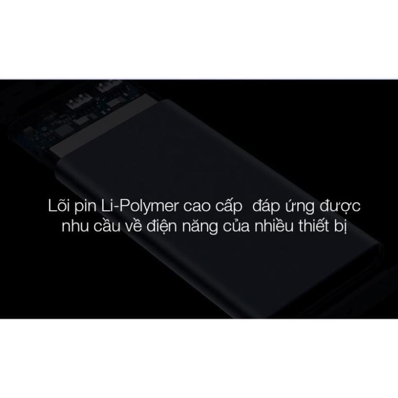 Sạc Dự Phòng Xiaomi Gen 2S Version 2018 10000 mAh 2 Cổng USB Hỗ Trợ QC 3.0 Bảo hành 6 tháng 1 đổi 1