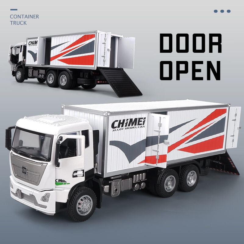 Mô Hình Xe Container Bằng Hợp Kim Tỉ Lệ 1: 32 Có Đèn Và Nhạc Dành Cho Bé Trai