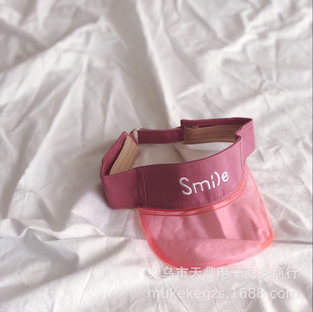 Mũ lưỡi trai hở đầu smile cho bé