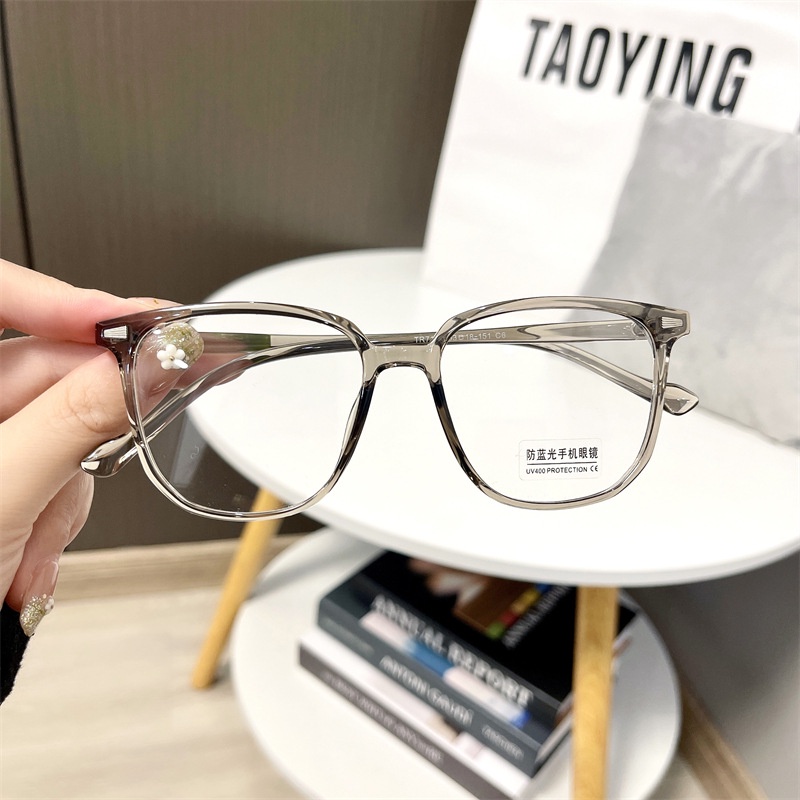 Mắt Kính TR90 Gọng Vuông Chống Ánh Sáng Xanh Thời Trang Hàn Quốc