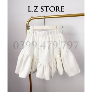 Chân váy nữ trắng xòe