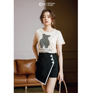 Quần giả váy đính cúc CCHAT