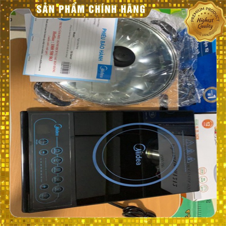 [HÀNG CHÍNH HÃNG] Bếp điện từ Midea MI-B2016DA 2000W - Hàng chính hãng