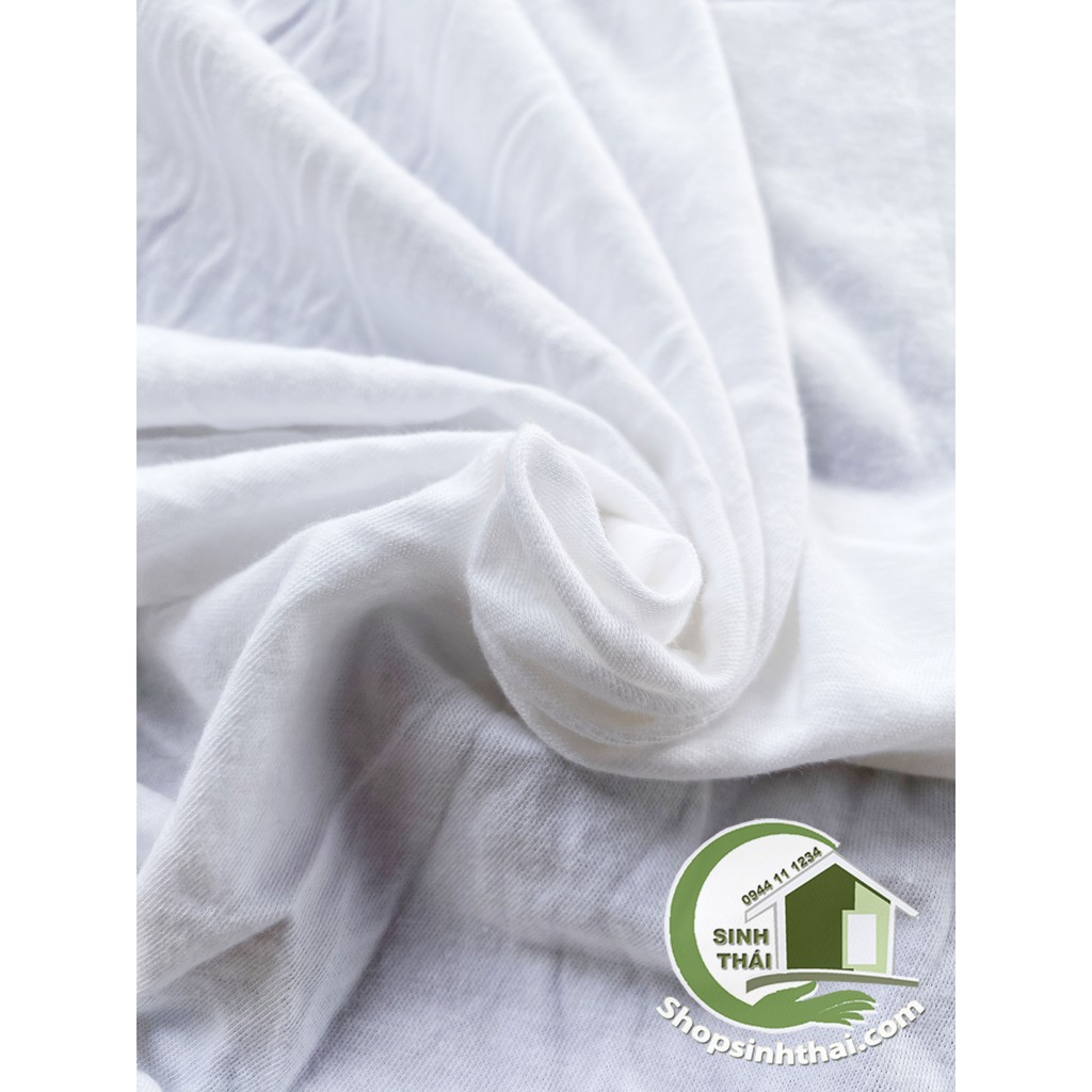 Vải thun co giãn màu trắng