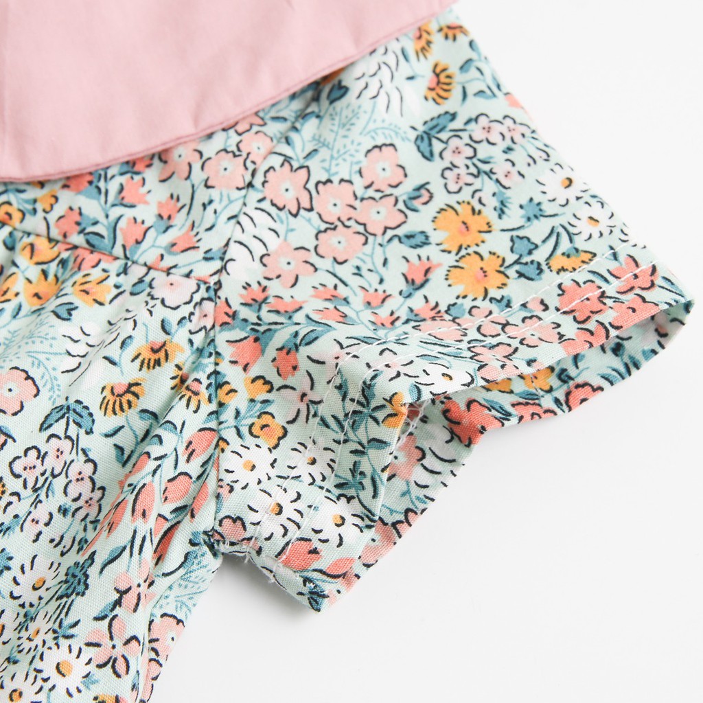 Áo Liền Quần Sanlutoz Phong Cách Mùa Hè Kèm Băng Đô Đáng Yêu Cho Bé Gái