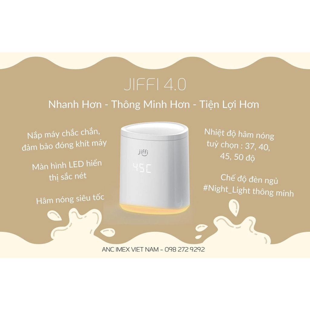 MÁY HÂM SỮA JIFFI 3.0 & JIFFI 4.0 & WAMER-X