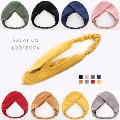 XẢ HÀNG XPK386 Phụ kiện tóc băng đô turban nữ gân chất liệu thun thời trang hàn quốc dễ thương