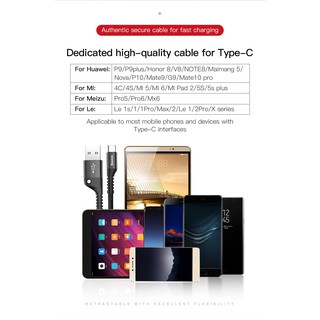 Cáp sạc Baseus lò xo cổng Tye-c