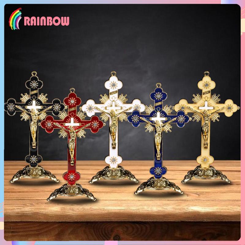Tượng Đứng Crucifix Christ Cross Để Kệ