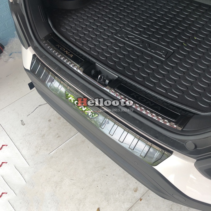 Nẹp cốp xe Kona, chống trầy cốp xe Kona 2018 2019 2020 2021 Mẫu CARBON