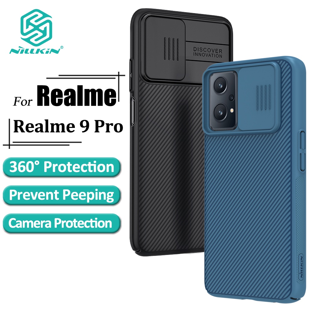 Ốp điện thoại NILLKIN bằng PC cứng chống sốc dạng thanh trượt bảo vệ camera cho Realme 9 Pro
