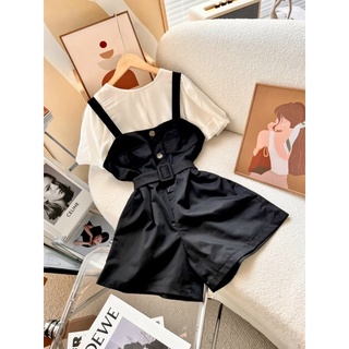 SET YẾM QUẦN SHORT + PULL TRẮNG KÈM NỊT