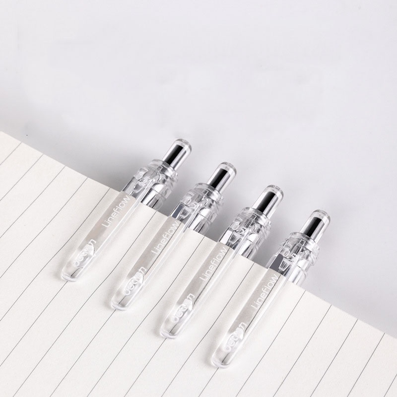 1 Bút Bi Mực Đen Ngòi 0.5mm Dạng Nhấn Cho Học Sinh/Văn Phòng