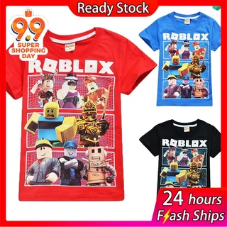 Áo Thun Tay Ngắn In Chữ Roblox Thời Trang Cho Bé