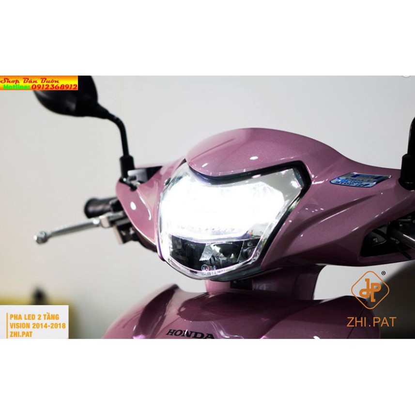 HỆ THỐNG ĐÈN PHA LED 2 TẦNG XE HONDA VISION 2014-2020 CHÍNH HÃNG ZHIPAT