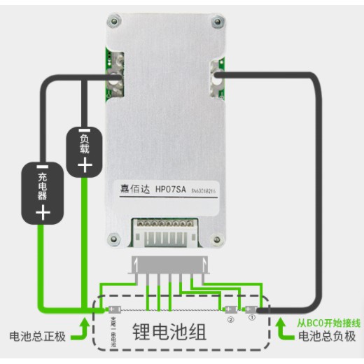 Bảng mạch bảo vệ pin 18650 Lithium ion 3.7V BMS JBD 7S 24V- 29.4V 20A chính hãng