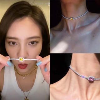 Vòng Cổ Choker Đính Đá Pha Lê Sang Trọng Cho Nữ