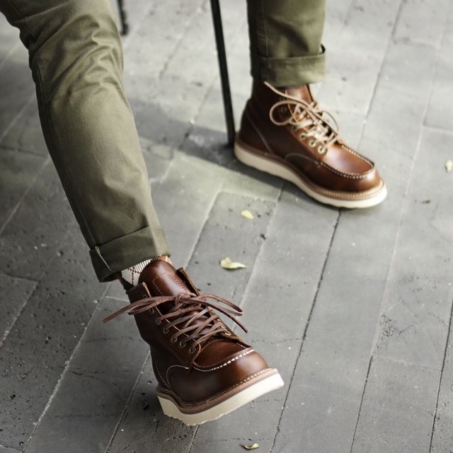 [CAO CẤP] Giày boot nam cao cổ REDWING 1907 nâu da thật mũi tròn đế bánh mì Phong cách đường phố BH 1 năm Tăng chiều cao | BigBuy360 - bigbuy360.vn