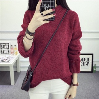 140k áo len màu đỏ( hình ảnh chỉ mang tính chất minh hoạ live ) hàng si hàng thùng