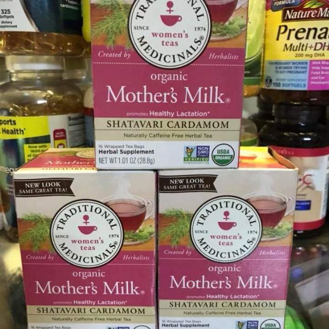 Trà hữu cơ Traditional Mothers Milk, giúp lợi sữa, hộp 16g