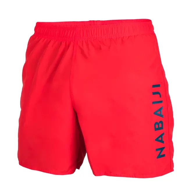 Quần bơi nam đi biển, hồ bơi Boxer B-ACTIVE - Đỏ MIRILIK DECA