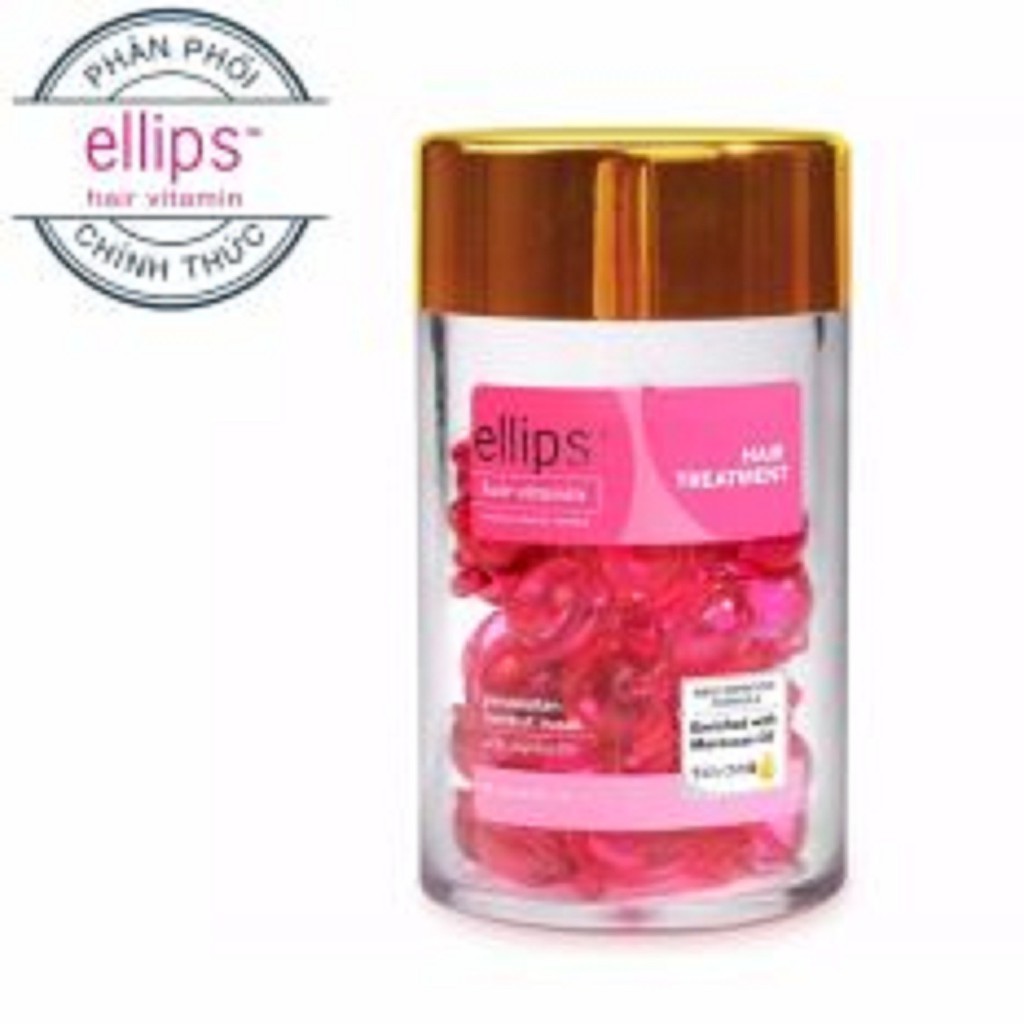 Viên vitamin dưỡng tóc Ellips #hồng phục hồi tóc hư tổn hộp 50v