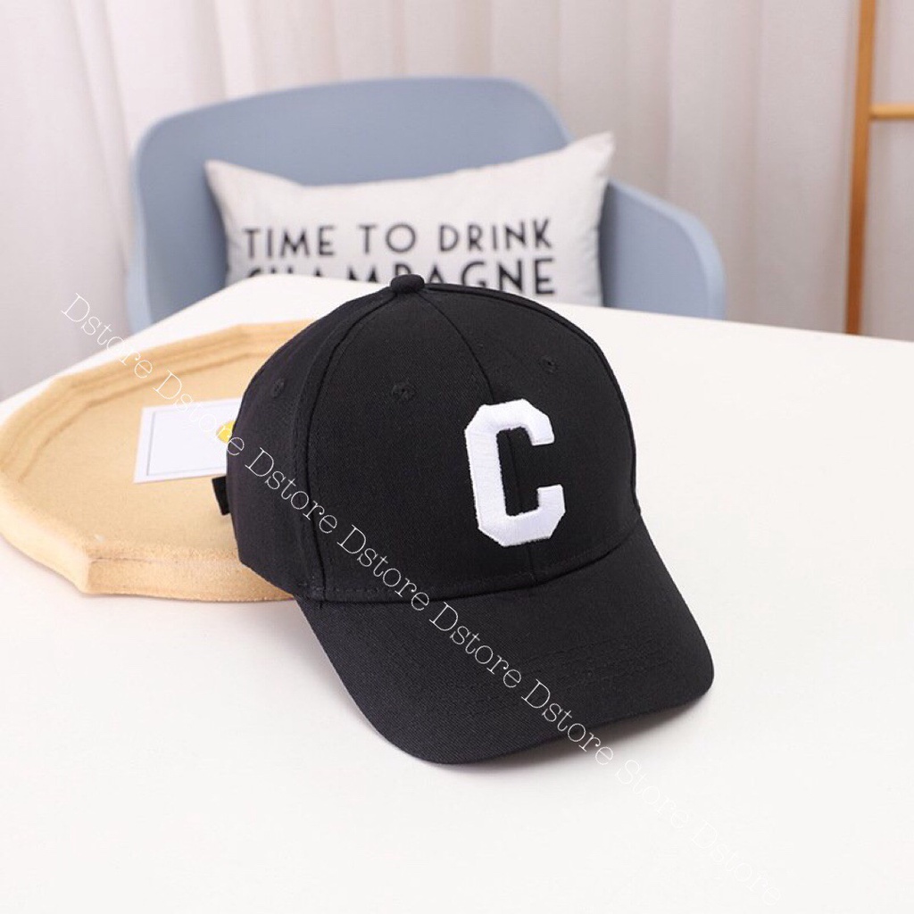 Mũ lưỡi trai thêu chữ C phong cách Hàn Quốc trẻ trung thời trang