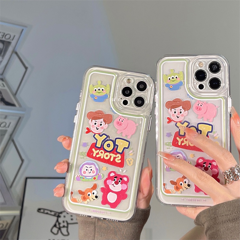 Ốp Điện Thoại Trong Suốt In Hoạt Hình Toy Story Cho iPhone 7+ 8+ 8 7 Plus 11 12 13 Pro MAX X XS MAX XR
