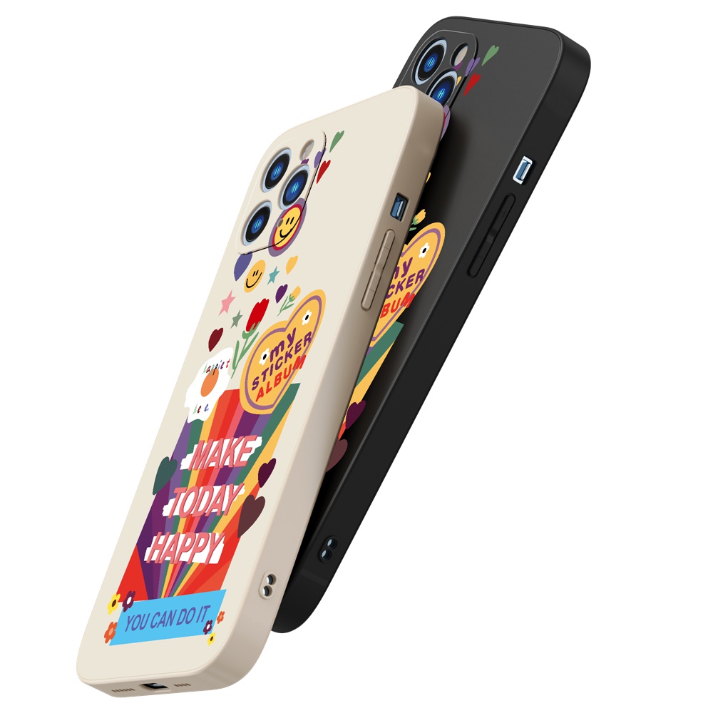 Ốp lưng iphone Ốp điện thoại silicon mềm Suntaiho họa tiết dễ thương cho Iphone 13 12 11 Pro Max X Xr Xs Max 7 8 Plus