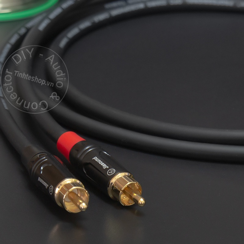 Dây cáp 6 ly ra hoa sen 1 cặp DIY 0.5 đến 5 mét - 1/4 TS to RCA cable