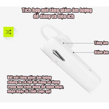 [Mã ELFLASH5 giảm 20K đơn 50K] Tai Nghe Bluetooth Mini Không Dây Cho Điện Thoại và Máy Tính Bảng