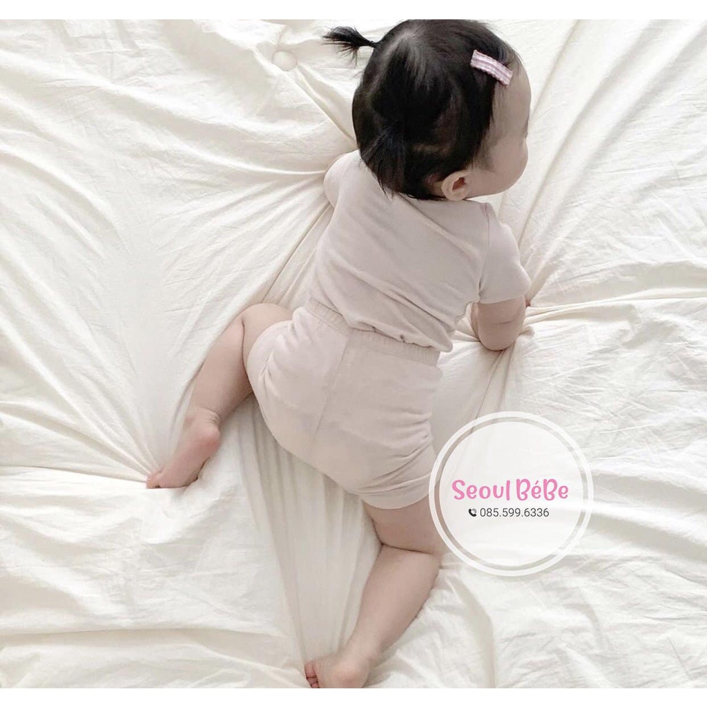 Bộ cộc Panda sợi tre cho bé 8-20kg hãng Peekaboo hè 2022