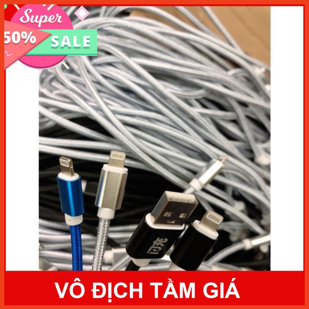 Dây cáp sạc Iphone/Samsung, dây dù 2m 3m chống đứt, hỗ trợ sạc nhanh, đẹp - Store  giảm giá 50% mua ngay  giảm giá 50