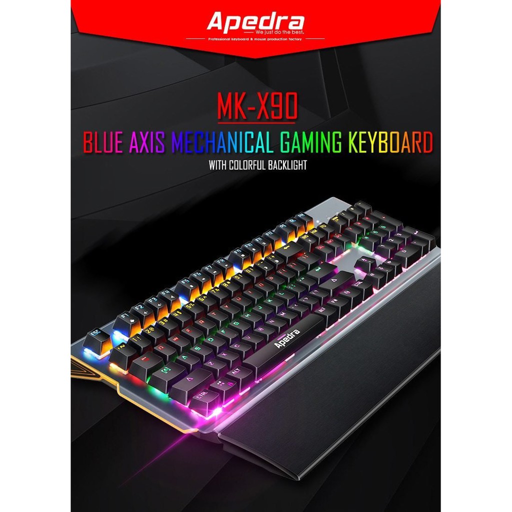 BÀN PHÍM CƠ Apedra Bàn phím cơ GAMING PRO MK-X90