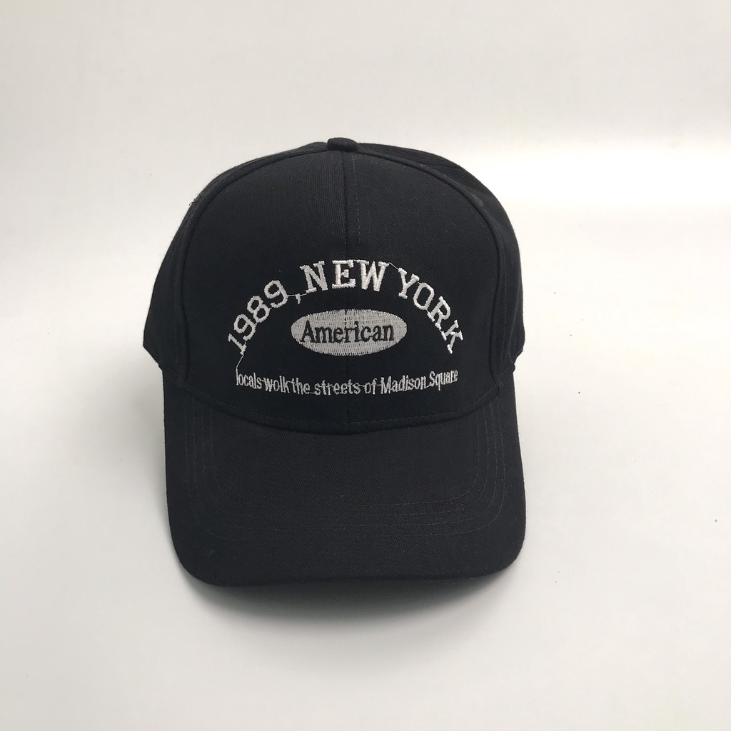 Mũ lưỡi trai ❤️ Nón kết thêu chữ 1989 NEWYORK chất kaki cao cấp form unisex nam nữ N63
