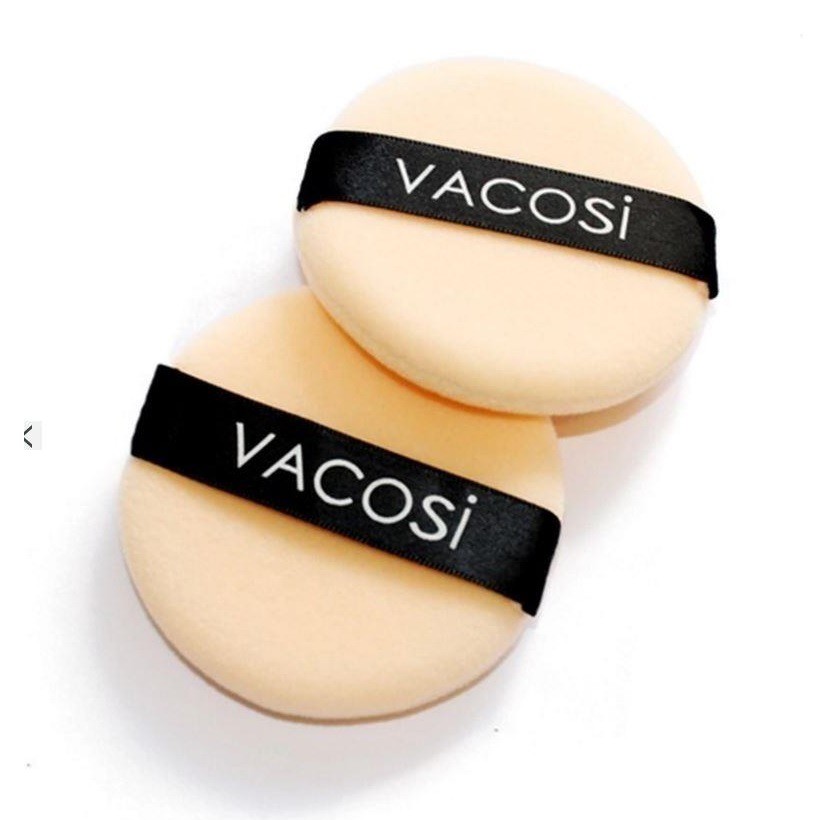 [Hàng Chính Hãng] Bộ 2 Bông Phấn Khô Nhỏ Vacosi Small Puff 2PCS BP01 / BP02