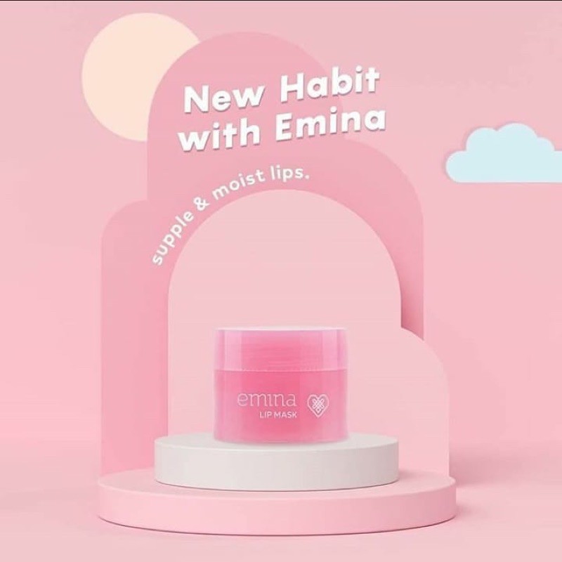 (hàng Mới Về) Mặt Nạ Môi Emina 9g Chất Lượng Cao