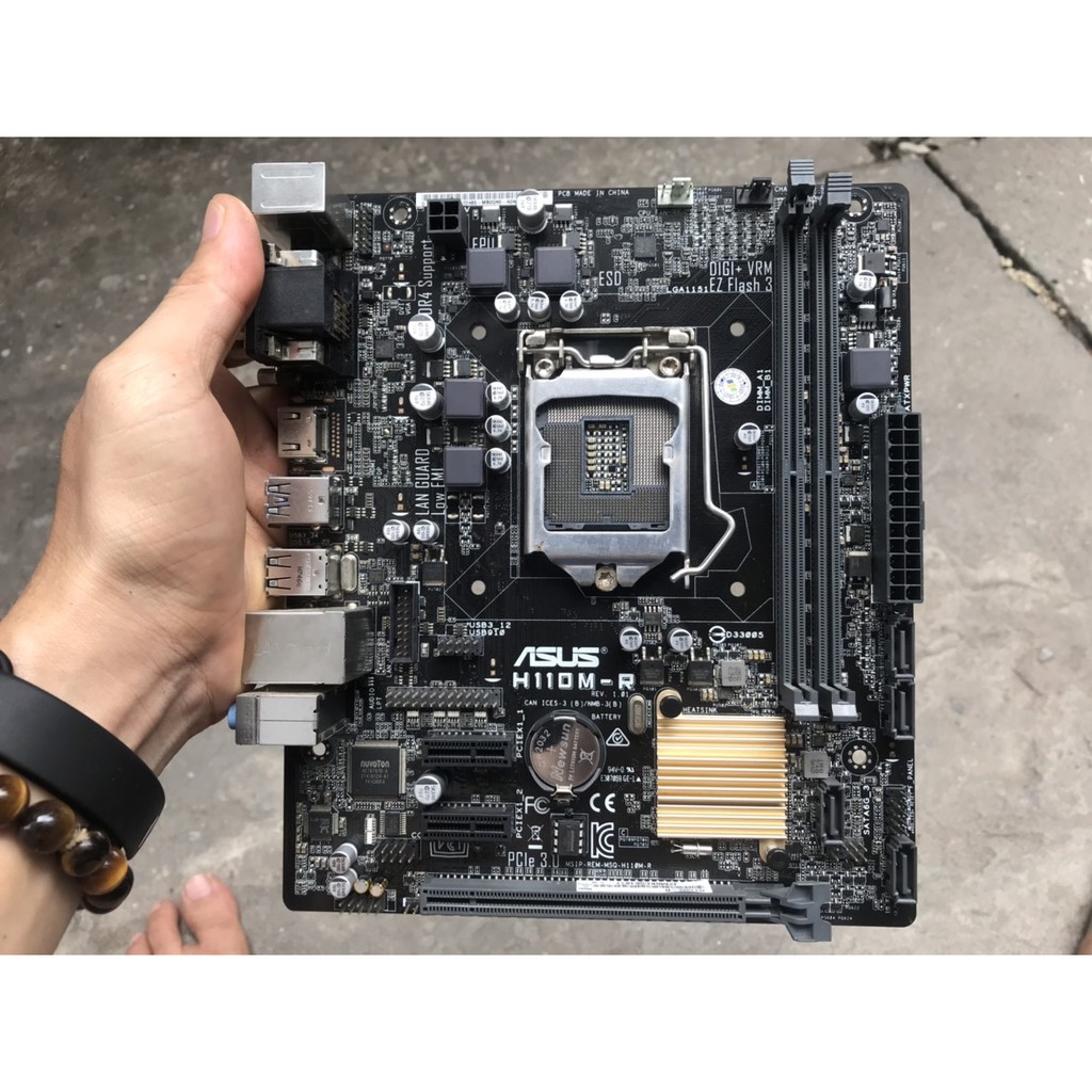 bo mạch chủ máy tính Asus H110M R 2 khe ram ddr4 socket 1151 mainboard Main PC H110