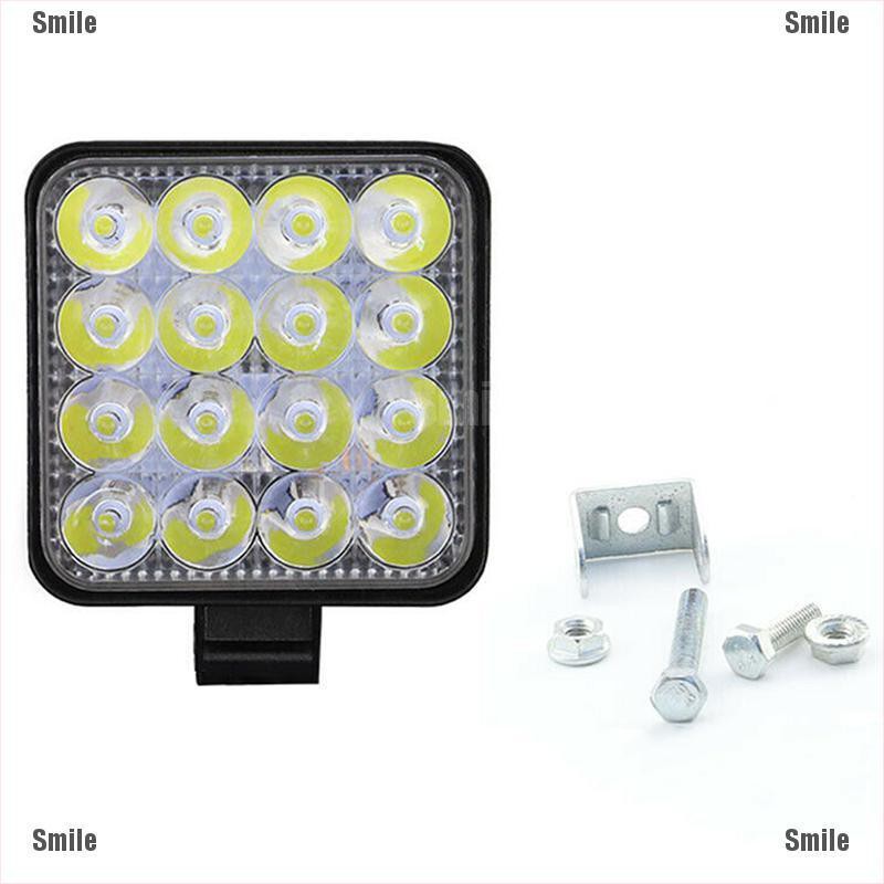 Đèn Led Phá Sương Mù 48w 16 Bóng Cho Xe Hơi 12V / 24V