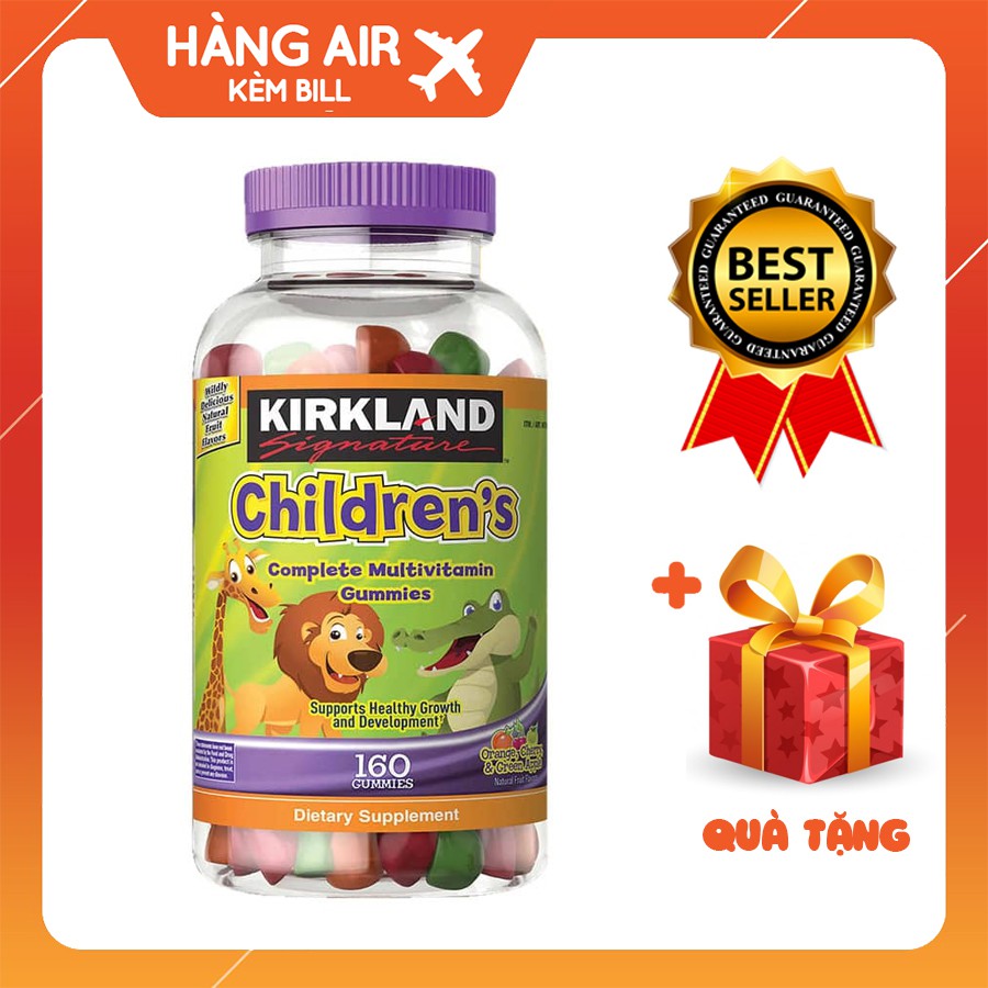 Kẹo dẻo Vitamin cho bé Kirkland Signature Children s Multivitamin160 viên thumbnail