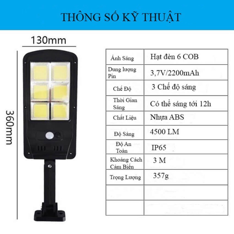 Đèn đường, sân vườn LED năng lượng mặt trời Solar Street Light