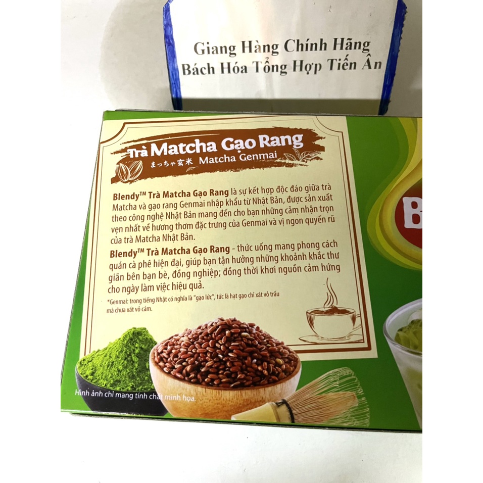 Trà matcha gạo rang Blendy hộp 170g trà matcha Nhật Bản